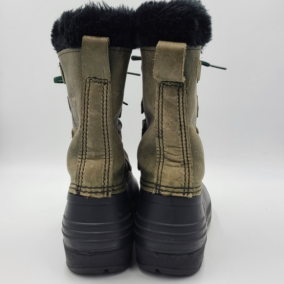 Sorel Badger Winter Boot Women's 8 - Olive Green - Picture 4 of 7